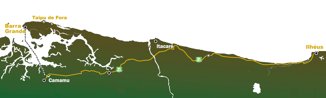 rota transfer regular entre ilheus e barra grande