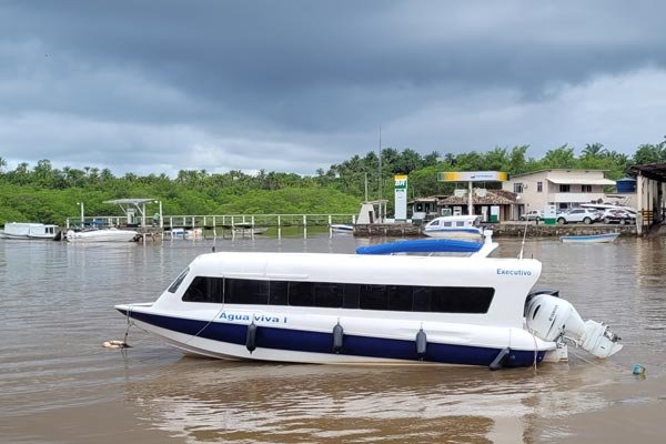 transporte de lancha rapida barra grande